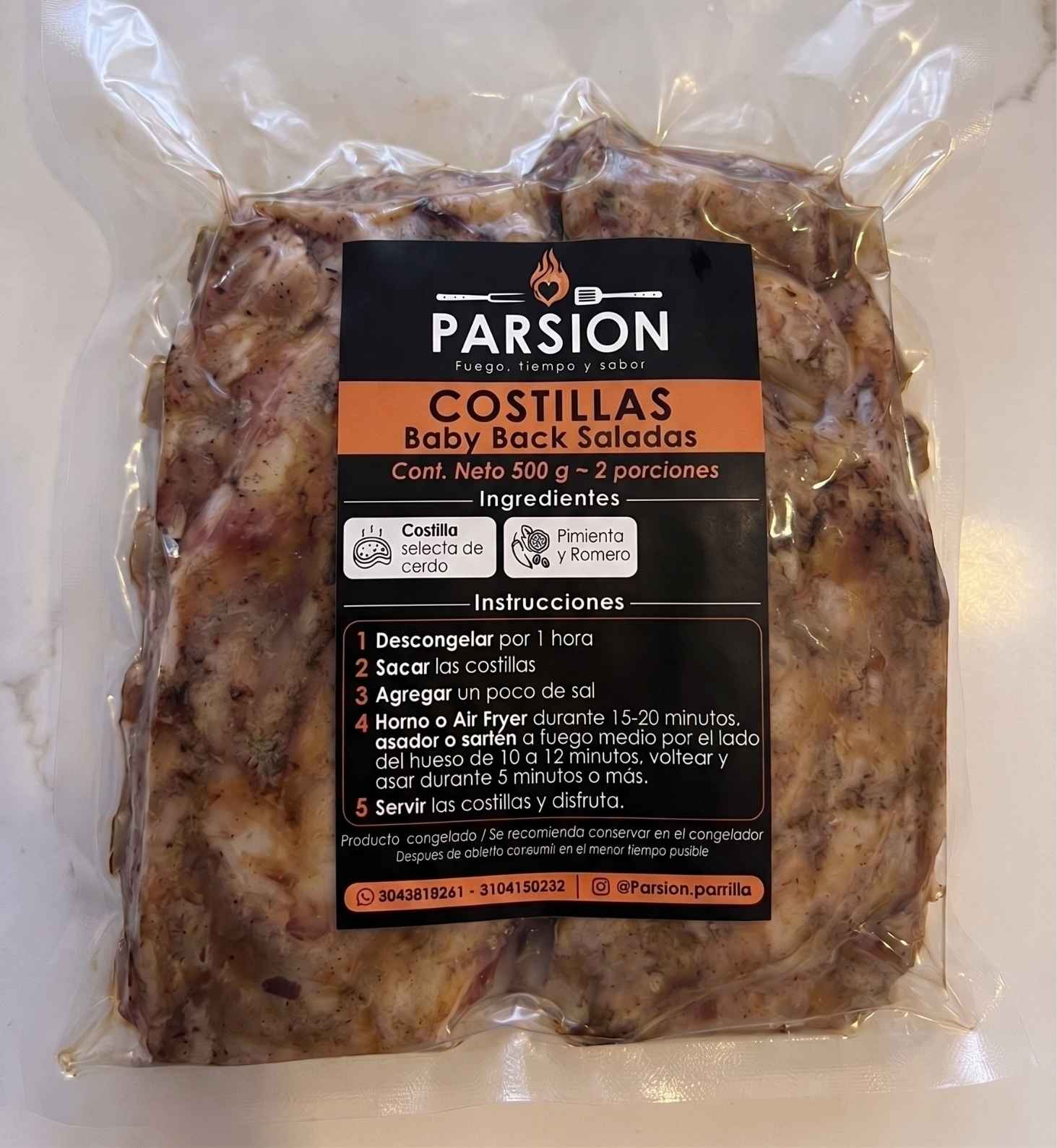 Costilla Baby Back Saladita